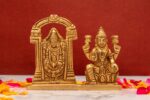 Lord Superfine Tirupati with Goddess Laxmi – Detailed Carving – 3.75 Inch