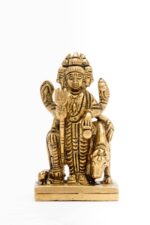 Superfine Standing Brass Dattatreya Idol – the Divine Unity – 3 Inch - Image 6