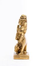 Superfine Standing Brass Dattatreya Idol – the Divine Unity – 3 Inch - Image 5