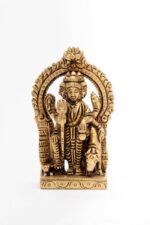 Superfine Standing Brass Dattatreya Idol with Frame- the Divine Unity – 3.5 Inch - Image 8