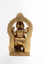 Superfine Standing Brass Dattatreya Idol with Frame- the Divine Unity – 3.5 Inch - Image 3