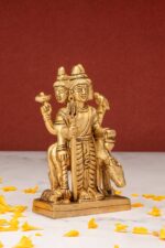 Standing Brass Dattatreya Idol – the Divine Unity – 4.5 Inch - Image 10
