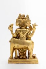 Standing Brass Dattatreya Idol – the Divine Unity – 4.5 Inch - Image 3