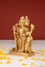 Standing Brass Dattatreya Idol – the Divine Unity – 4.5 Inch - Image 2