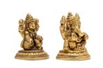 Brass Superfine Ganesh Laxmi Idol – 2.5 Inch - Image 3