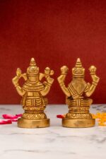 Brass Superfine Ganesh Laxmi Idol – 3.5 Inch - Image 6