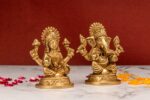 Brass Superfine Ganesh Laxmi Idol – 3.5 Inch - Image 8