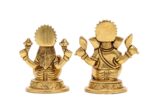 Brass Superfine Ganesh Laxmi Idol – 3.5 Inch - Image 3