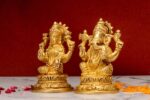 Brass Ganesh Laxmi Idol – 4.25 Inch - Image 8