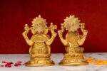 Brass Ganesh Laxmi Idol – 4.25 Inch - Image 7