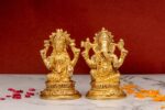 Brass Ganesh Laxmi Idol – 4.25 Inch