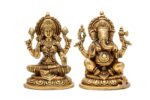 Brass Superfine Ganesh Laxmi Idol – 7.5 Inch - Image 6