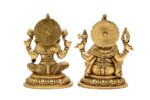 Brass Superfine Ganesh Laxmi Idol – 7.5 Inch - Image 3