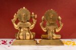 Brass Superfine Ganesh Laxmi Idol – Rat and Owl Base – 7.5 Inch - Image 7