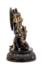 Superfine Panchmukhi Brass Hanuman Idol – Kneeling – 10 Arms – 10 Inch - Image 10