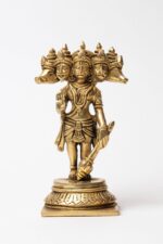 Brass Standing Panchmukhi Hanuman Idol – 5 Inch - Image 2