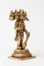 Brass Standing Panchmukhi Hanuman Idol – 5 Inch - Image 8