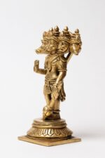 Brass Standing Panchmukhi Hanuman Idol – 5 Inch - Image 6