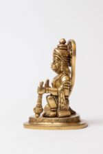 Handcrafted Sitting Hanuman Brass Idol – Symbol of Devotion, Strength & Serenity - Image 6