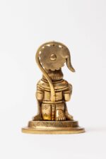 Sitting Brass Hanuman Idol – Aashirwaad Mudra – 4 Inch - Image 5
