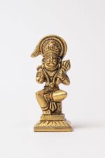 Handcrafted Sitting Hanuman Brass Idol – Symbol of Devotion, Strength & Serenity - Image 4