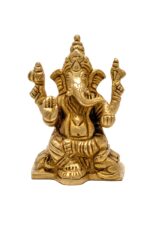Superfine Brass Ganapati Bappa Idol – Vighnaharta – 3’2″ Inch - Image 4