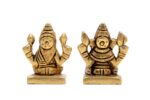 Brass Superfine Ganesh Laxmi Idol – Miniature – 2 Inch - Image 6