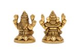 Brass Superfine Ganesh Laxmi Idol – 2.5 Inch - Image 5