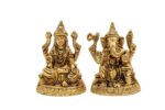 Brass Superfine Ganesh Laxmi Idol – 2.5 Inch - Image 6
