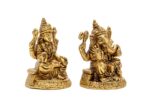 Brass Superfine Ganesh Laxmi Idol – 2.5 Inch - Image 8