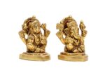 Brass Superfine Ganesh Laxmi Idol – 2.5 Inch - Image 5