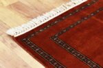 Orange Modern Hand Knotted Rug - Image 4