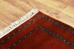 Orange Modern Hand Knotted Rug - Image 5