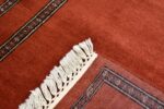 Orange Modern Hand Knotted Rug