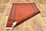 Orange Modern Hand Knotted Rug - Image 8