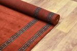 Orange Modern Hand Knotted Rug - Image 12