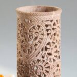 Hand Carved Soap Stone Vase 8 Inchs - Image 2