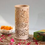 Hand Carved Soap Stone Vase 8 Inchs