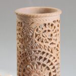 Hand Carved Soap Stone Vase 8 Inchs - Image 2