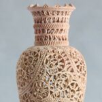 Hand Carved Soap Stone Vase 12 Inch - Image 2