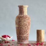 Hand Carved Soap Stone Vase 12 Inch