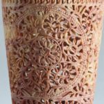 Hand Carved Soap Stone Vase 12 Inch - Image 4