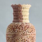 Hand Carved Soap Stone Vase 12 Inch - Image 3