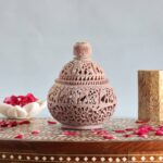 Hand Carved Soapstone Tealight Candle Holder and Lamp - Image 5