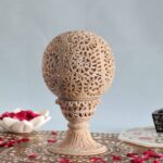 Hand Carved Soapstone Tealight Candle Holder and Lamp with Stand - Image 3