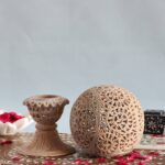 Hand Carved Soapstone Tealight Candle Holder and Lamp with Stand - Image 4