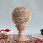 Hand Carved Soapstone Tealight Candle Holder and Lamp with Stand