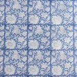 Heritage Blue Hand Block Print Double Bed King Size Cotton Bed Sheet - Image 8
