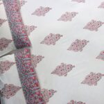 Paisley Multi Hand Block Print Double Bed King Size Cotton Bed Sheet - Image 4