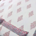 Paisley Multi Hand Block Print Double Bed King Size Cotton Bed Sheet - Image 7